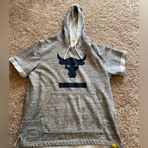 Mens Under armor Project Rock short sleeve hoodie